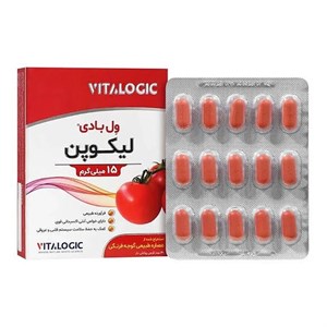 قرص ول بادی لیکوپن (Lycopene) ویتالوژیک 30 عددی