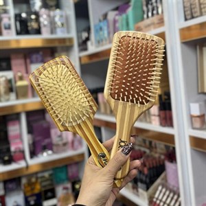 برس چوبی حرفه‌ای مو مناسب انواع مو