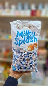 تافی پذیرایی میلکی اسپلش با مغز شیری یک کیلویی milkey splash ا milkey splash