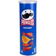 چیپس پرینگلز آبی با طعم کچاپ 165 گرمی pringles