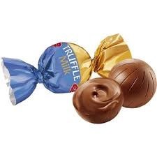 شکلات ترافل گرد ABK مدل شیری بسته بزرک 1 کیلویی ا ABK round truffle chocolate, milk model, 1 kg package