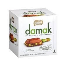 شکلات داماک با مغز پسته نستله - 60 گرم بسته 6 عددیNestle Damak