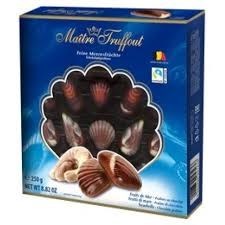 شکلات کادویی بلژیکی میتر تروفوت مدل صدفی 250 گرمیMAITRE TRUFFOUT
