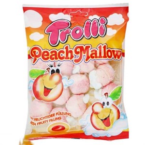 مارشمالو مغزدار طرح هلو ترولی آلمان Trolli