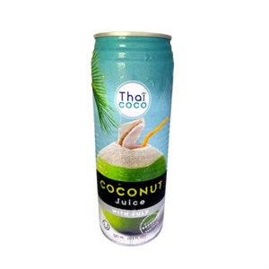 آب نارگیل تای کوکو تایلندی 520 میل thai coco باکس ۲۴ تایی