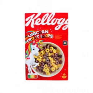 کورن فلکس صبحانه کلاگز Kelloggs مدل Unicorn Froot Loops حجم 375 گرم