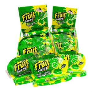 پاستیل و سس ترش خودکاری با طعم سیب ترش باکس ۱۲ عددی fruit gummy