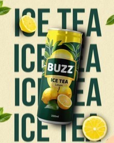 چای سرد بوز Buzz با طعم هلو حجم 330 میلی لیتر باکس 24