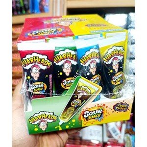 سس ژله پمادی وارهدز با طعم میوه ای ترش باکس 20 عددی  warheads