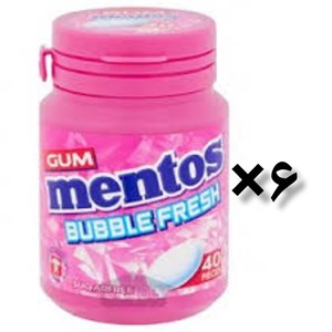 آدامس بدون شکر بادکنکی خنک کننده منتوس باکس 6 تایی mentos