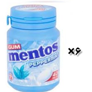 آدامس منتوس نعناع فلفل بدون شکر mentos – peppermint