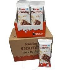 شکلات کیندر کانتری با مغز کرم شیری و غلات 23.5 گرمKinder country باکس20 عددی
