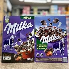 کورن فلکس شکلات و توت فرنگی میلکا (۳۵۰ گرم) milka