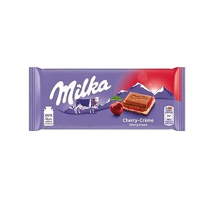 شکلات تخته ای میلکا با طعم آلبالو ۱۰۰ گرم