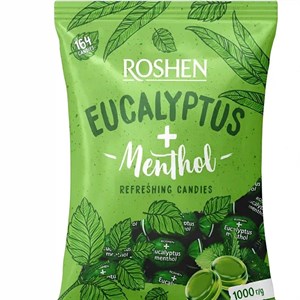 آبنبات نعنایی روشن Roshen با طعم اکالیپتوس و منتول بسته 1 کیلویی