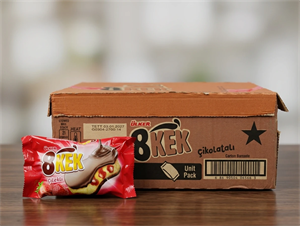 کیک اولکر Ulker 8KEK muzlu حاوی سس آلبالو و  شکلات 55 گرم باکس 24 تایی