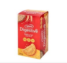 بیسکوییت دایجستیو تیفانی با گندم طبیعی 250 گرمی Digestive ..