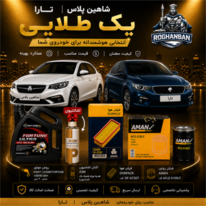 پک طلائی تعویض روغن شاهین پلاس و تارا
