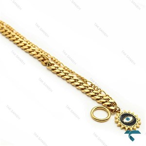دستبند زنانه کارتیر طلایی دو لاین Bracelet-8361-L 