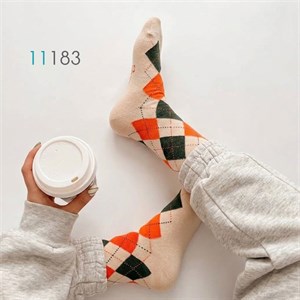 جوراب ساق‌دار آنتی باکتریال طرح اسکاچ