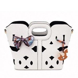 کیف چرم HERMES وارداتی سفید / هرمس
