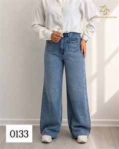 شلوار جین بگ زنانه کد 0133
