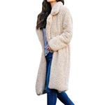 Women's Womens Coats Winter Clearance, Sunyastor Ladies Fleece Parka Jacket Open Front Jacket Long Outerwear Overcoat