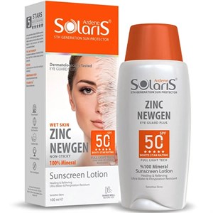 لوسیون ضد آفتاب فیزیکال آردن سولاریس مدل Zinc NEWGEN  SPF50 بی رنگ