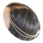 Zealmer Girls Head Chain Jewelry Rhinestone Headbands Crossover Headpiece Jewelry Hair Band Tassels