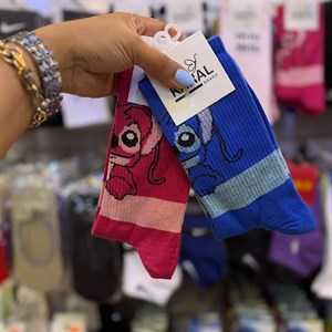 جوراب ساق‌دار فانتزی مدل استیج و انجل