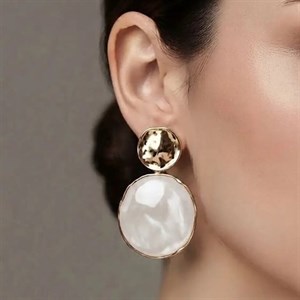 گوشواره میخی میناکاری فشن
