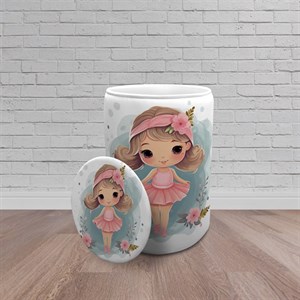 سبد اسباب بازی اتاق کودک برند مینوریا طرح دخترانه کد p-480