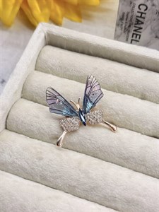 گل سینه پروانه بنفش آبی کد mah0117