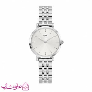 ساعت مچی دنیل ولینگتون زنانه مدل عقربه ای با بند نقره ای و صفحه طوسی کیفیت مستر کد 3700