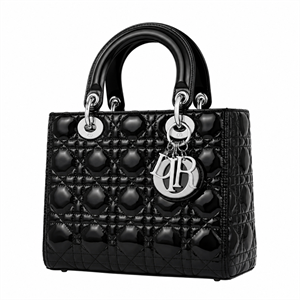 کیف دستی مجلسی زنانه دو دسته ثابت مشکی طرح DIOR وارداتی کد WB0101