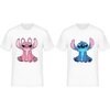 ست تیشرت دو نفره کاپلی طرح استیچ stich کد 2