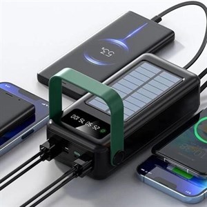 پاوربانک خورشیدی 80000 میلی آمپر گرین لاین مدل GREEN LION SOLAR MAX GNSLRPB80KBK
