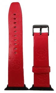 بند اپل واچ - اس ال جی دیزاین چرم مخصوص اپل واچ 42 میلیمتری مردانه - قرمز  D6SAW-003 Apple Watch Strap - SLG Design Leather Strap For Apple Watch 42mm Red - D6SAW-003