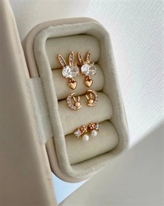 پک گوشواره میخی سه جفتی فانتزی ژوپینگ