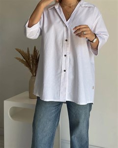 شومیز لینن Ava سفید