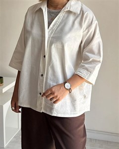 شومیز لینن Ava شیری
