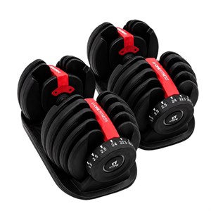 دمبل بدنسازی متغیر U-One fitness وزن 2.5 تا 24 کیلوگرم بسته دو عددی
