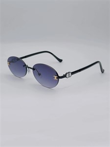 عینک آفتابی زنانه بیضی ترند شنل CAHNELمدلSG-0025-Oval Rimless Glasses پینترسی اقساطی
