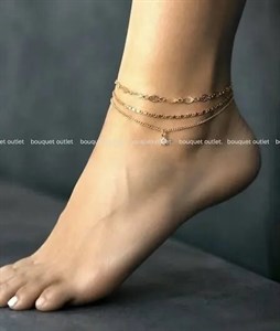 پابند سه عددی طلایی زنانه برند accessories