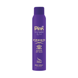 اسپری خوشبوکننده بدن زنانه Creed Queen of Silk پینک ویژوآل حجم 200 میلی لیتر