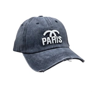 کلاه کپ جین طوسی بیسبالی مدل PARIS