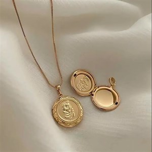 گردنبند قاب عکس فلاور ژوپینگ