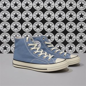 کتانی کانورس وارداتی ساق‌بلند جین آبی آل استار / converse/ پپرونی
