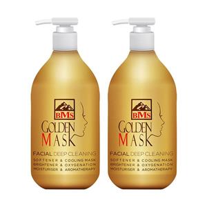 ماسک صورت بی ام مدل Golden حجم 300 میلی لیتر مجموعه 2 عددی 