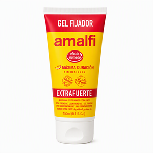 ژل حالت‌دهنده مو Amalfi مدل Extra Fuerte با افکت خیس (Wet Look) - ۱۵۰ میلی‌لیتر
